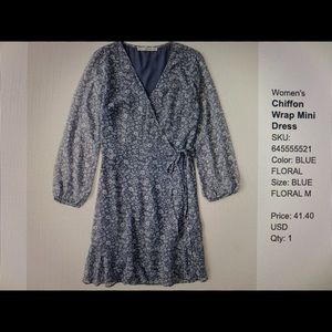 Abercrombie Chiffon Wrap Mini Dress